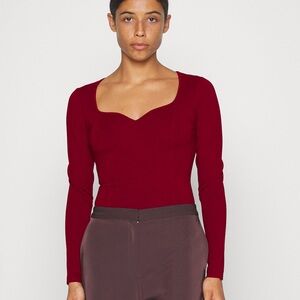 Abercrombie Ponte Sweetheart Bodysuit